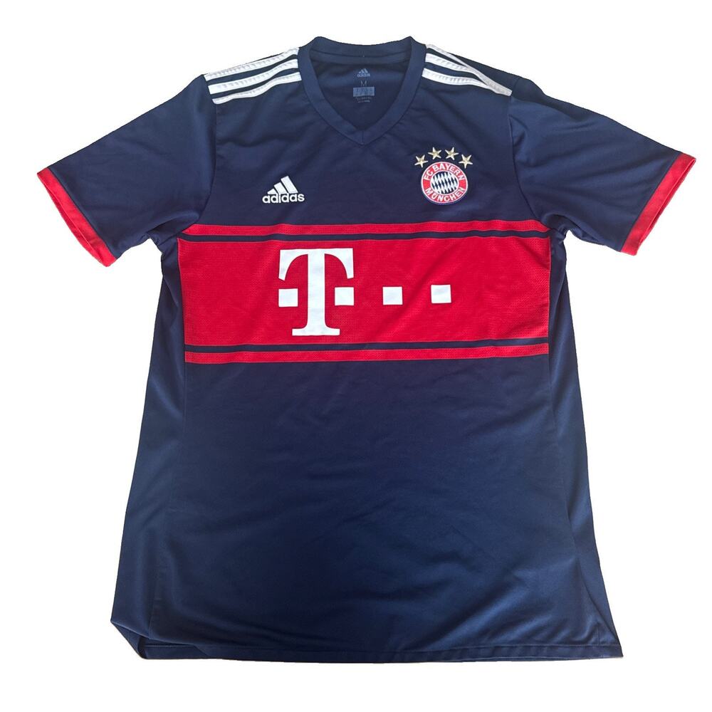 FC BAYERN MUNCHEN ADIDAS CLIMACOOL JERSEY BLUE MEDIUM M 2017 MUNICH